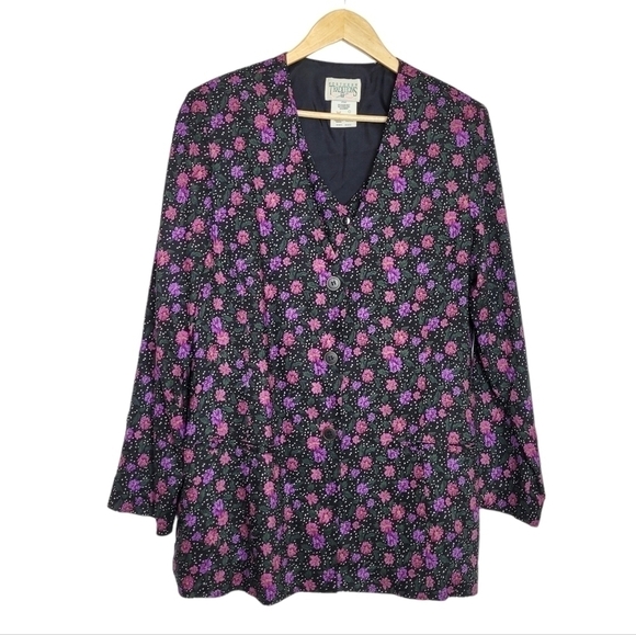 Northern Traditions Jackets & Blazers - Vintage Northern Traditions Floral Blazer and Vest Set